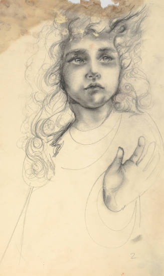 Girl's Face and Hand