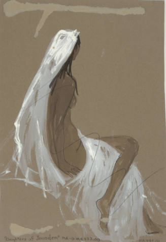 Seated Woman With White Veil