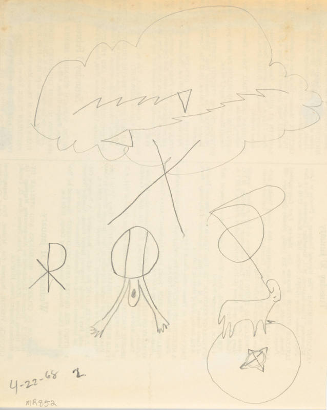 Cloud With Figures And Symbols Below