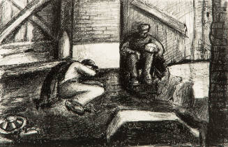 Untitled (Two Men Sleeping in Barn)