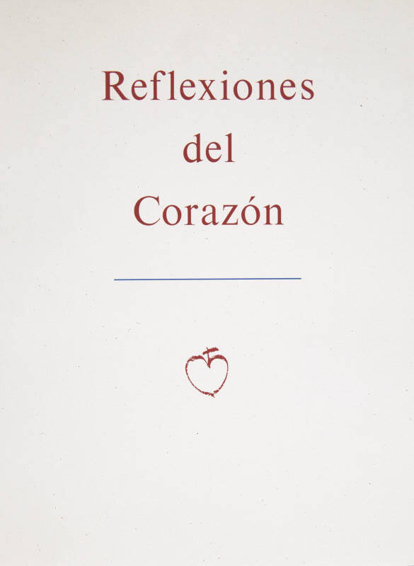 Reflexions del Corazon: Title Page
