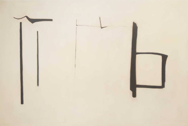 Untitled (Black Calligraphy)