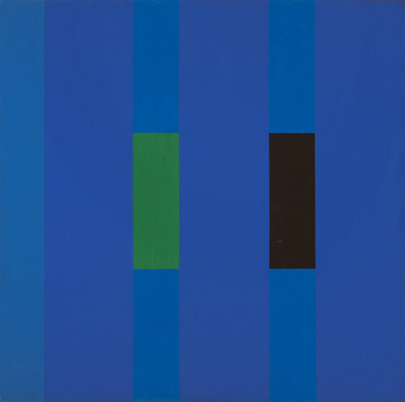 3 by 3, 2 Blue, Brown and Green