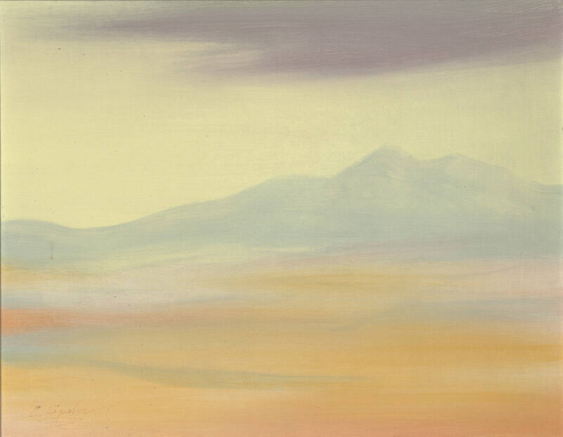 Untitled landscape (Taos Valley and Sacred Mountain)
