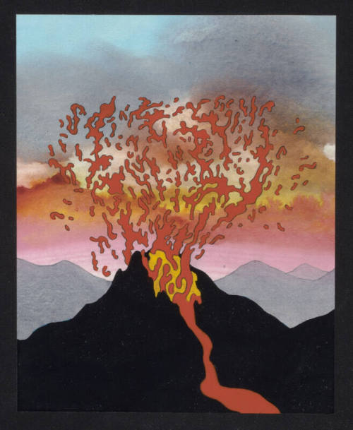 Volcano Drawing