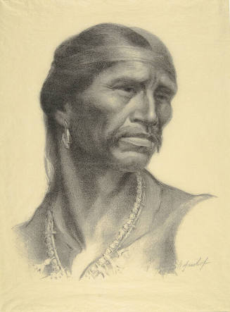 Indian Man with Squash Blossom Necklace