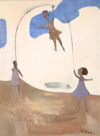 Three Girls Jumping Rope