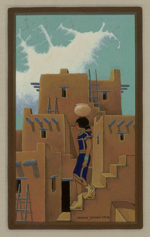 Woman Descending A Staircase