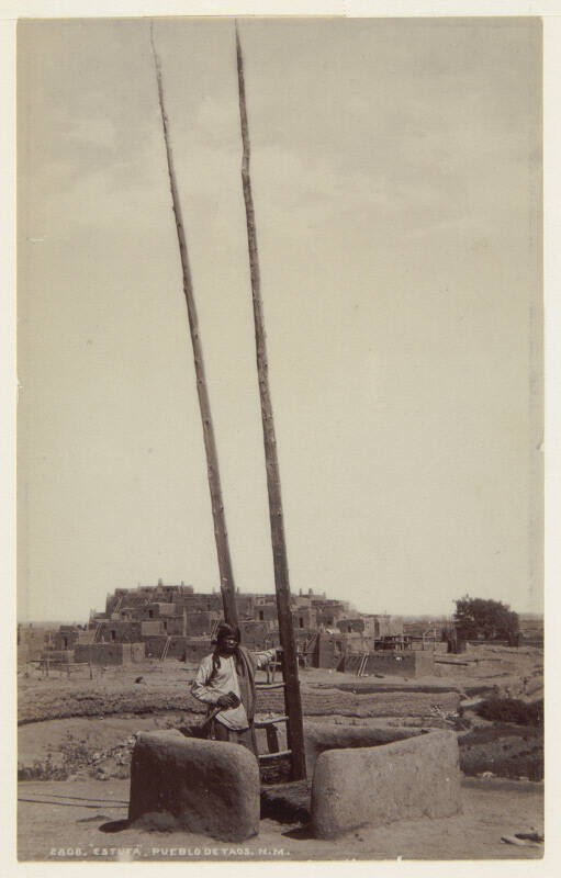 An Estufa, Pueblo of Taos N.M.