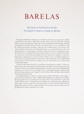 Reflexions del Corazon: Barelas: The Heart Is Enshrined in Barelas