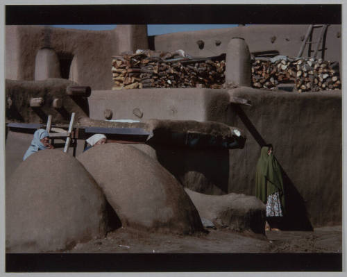 Taos Pueblo Women Watching a Dance