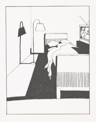The Plain of Smokes: Untitled (room with bed & TV)