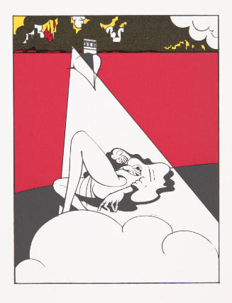 The Plain of Smokes: Untitled (Female figure, red background)