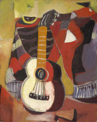Untitled (Still Life with Guitar and Blanket)
