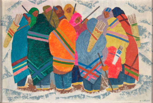 Untitled (Taos Indians in Winter)