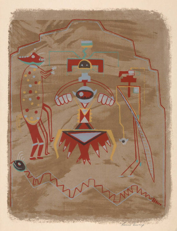 Masterpieces of Primitive American Art - A Pueblo Pictograph