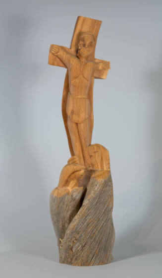 Cristo Crusificado con Maria y Jose a Sus Pies (Crucified Christ with Mary and Joseph at His Feet)