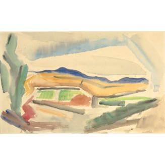Untitled (house in landscape)